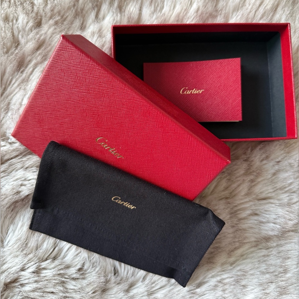 Cartier Red Gift Box with Dust Pouch – 9.5” x 5.5”